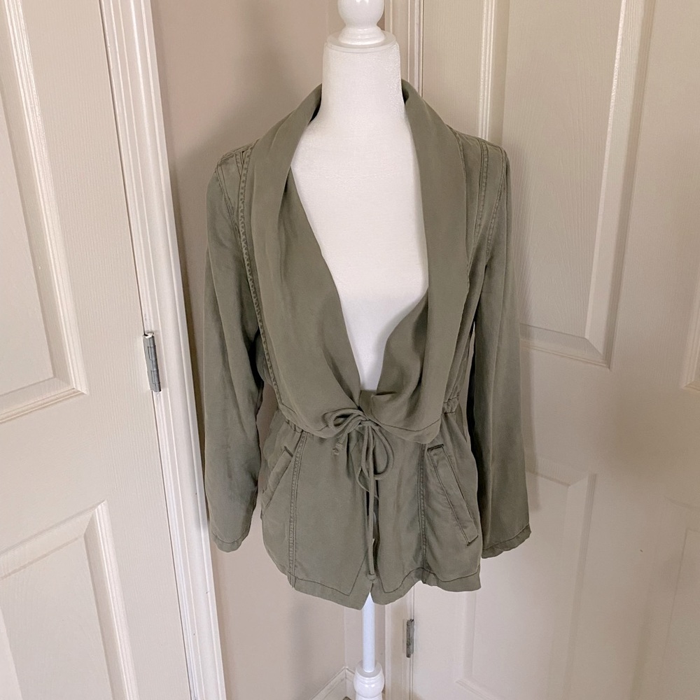 Army Green Wrap Jacket
